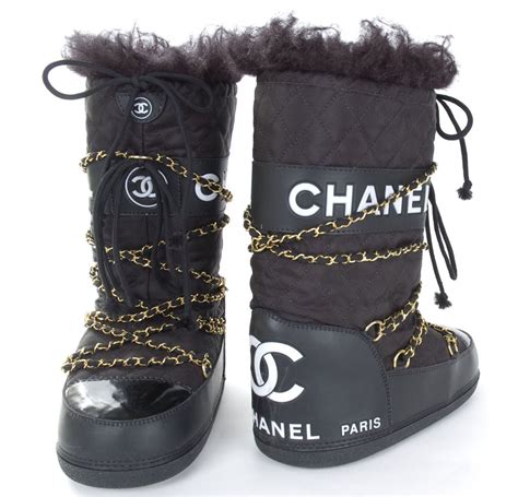 chanel apres ski boots men|High boots .